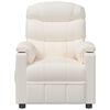 vidaXL Massagesessel mit Aufstehhilfe Creme Kunstleder