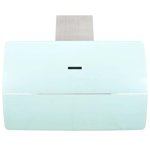 vidaXL Dunstabzugshaube Wandmontage Edelstahl 756 m&sup3;/h 90 cm Wei&szlig;