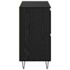vidaXL Sideboards 3 pcs Schwarz Eichen-Optik 180 x 35 x 70 cm