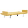 vidaXL Schlafsofa mit Armlehnen Gelb Polyester