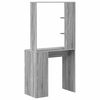 vidaXL Schreibtisch Grau Sonoma 78,5 x 37 x 154,5 cm Holzwerkstoff