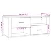 vidaXL TV-Schrank R&auml;uchereiche 100x35x40 cm Holzwerkstoff