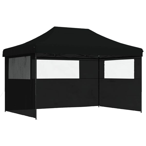 vidaXL Party-Zelt Schwarz 292 x 440 x 315 cm Oxford-Stoff
