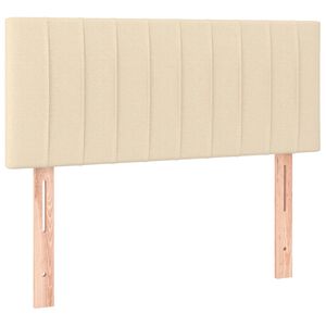 vidaXL Kopfteil Creme 100x5x78/88 cm Stoff