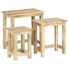 vidaXL Satztische 3 Stk. Massivholz Mango