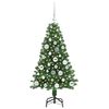 vidaXL K&uuml;nstlicher Weihnachtsbaum mit 150 LEDs mit St&auml;nder Gr&uuml;n 120 cm
