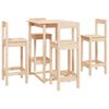 vidaXL 5-tlg. Bar-Set Massivholz Kiefer
