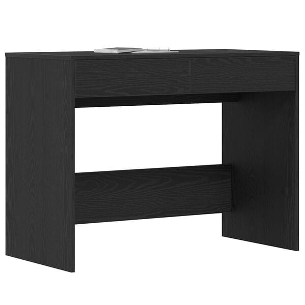 vidaXL Schreibtisch Schwarz Eichen-Optik 101x50x76,5 cm Holzwerkstoff