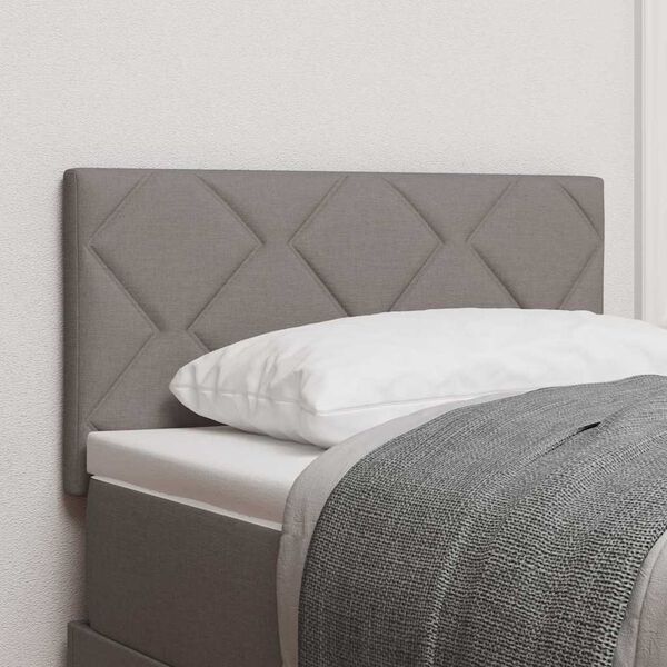 vidaXL Kopfteil mit Kopfteil Taupe 80 cm Kunstleder