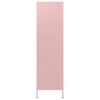 vidaXL Kleiderschrank Rosa 90x50x180 cm Stahl