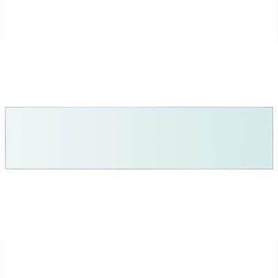 vidaXL Regalboden Glas Transparent 110 cm x 25 cm