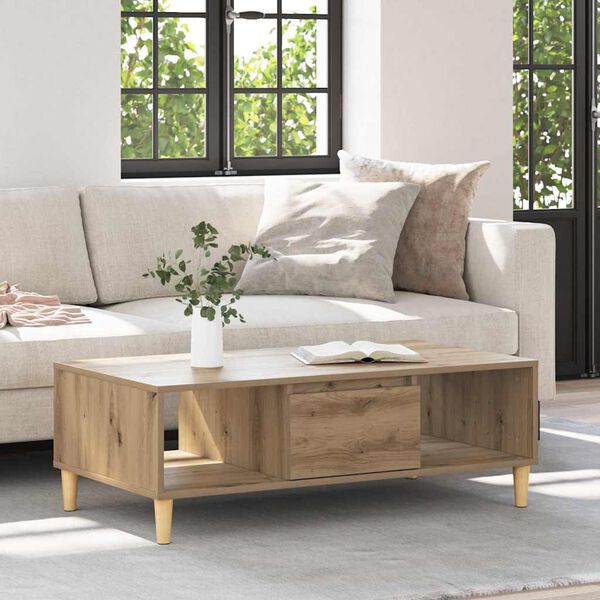 vidaXL Couchtisch Artisan-Eiche 102 x 55 x 35 cm Holzwerkstoff