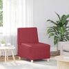 vidaXL Modulares Armfreies Sofa 3 pcs Weinrot 55 x 74 x 82 cm