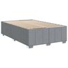 vidaXL Boxspringbett mit Matratze Hellgrau 120x190 cm Stoff