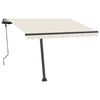 vidaXL Standmarkise Manuell Einziehbar 300x250 cm Creme