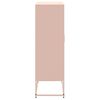 vidaXL Highboard Rosa 68,5x38,5x123,5 cm Stahl