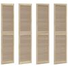 vidaXL Schrankt&uuml;r 4 pcs Natur 201 x 2,1 x 49,5 cm Massives Kiefernholz