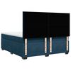 vidaXL Boxspringbett mit Matratze Blau 200x200 cm Samt