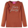 Kinder-Langarmshirt Cognac 104