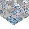 vidaXL Mosaikfliese 11 pcs Grau und Blau 50 x 50 cm Glas