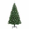 vidaXL K&uuml;nstlicher Weihnachtsbaum mit 300 LEDs mit St&auml;nder Gr&uuml;n 240 cm