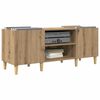 vidaXL Schallplattenschrank Artisan-Eiche 121 x 38 x 48 cm