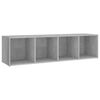 vidaXL 4-tlg. TV-Schrank-Set Betongrau Holzwerkstoff