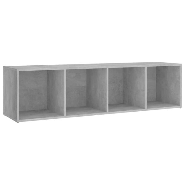 vidaXL 4-tlg. TV-Schrank-Set Betongrau Holzwerkstoff