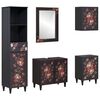 vidaXL Badezimmerschrank-Set 5 stk. 62 x 33 x 58 cm Massivholz Mango