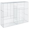 vidaXL Gabione mit Deckel 200x50x150 cm Verzinktes Eisen