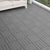 vidaXL Terrassenfliese 3D-Design 11 pcs Grau 30 x 30 cm WPC