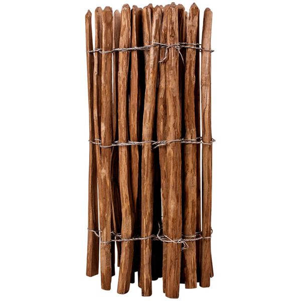 vidaXL Staketenzaun Haselnuss 90x500 cm