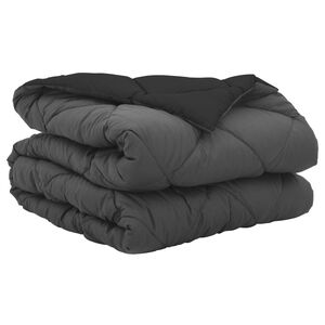 vidaXL Sommerdecke 200 x 135 cm Sommer 200 gsm Schwarz und Anthrazit