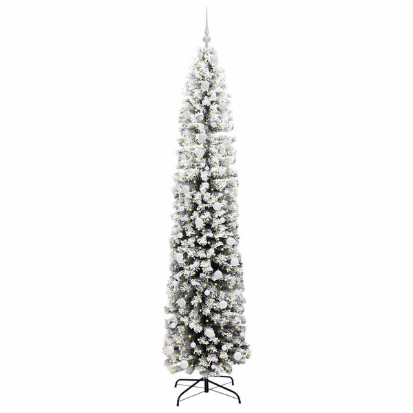 vidaXL K&uuml;nstlicher Weihnachtsbaum mit 300 LEDs mit St&auml;nder Gr&uuml;n 240 cm