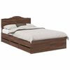 vidaXL Bettrahmen Braun Eichen-Optik 120 x 190 cm Ingenieurs Holz