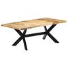 vidaXL Esstisch 200&times;100&times;75 cm Massivholz Mango
