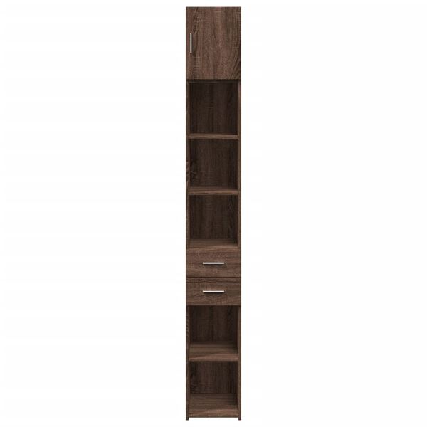 vidaXL Hochschrank Schmal Eichen-Optik 30x42,5x225 cm Holzwerkstoff