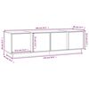 vidaXL TV-Schrank Wei&szlig; 140x40x40 cm Massivholz Kiefer