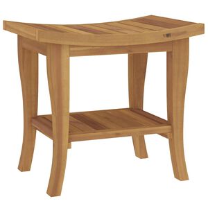 vidaXL Badezimmer-Beistelltisch 50x35x45 cm Massivholz Teak