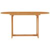 vidaXL Gartentisch 150x90x75 cm Teak Massivholz