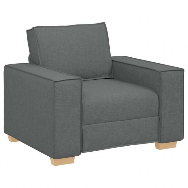 vidaXL Sofa Stuhl Dunkelgrau 60 cm Stoff