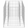 vidaXL Gabionen-Hochbeet Verzinkter Stahl 90&times;50&times;50 cm