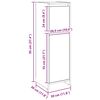 vidaXL Badschrank Artisan-Eiche 30x30x95 cm Holzwerkstoff