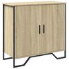 vidaXL Sideboard Sonoma-Eiche 78x35,5x74,5 cm Holzwerkstoff