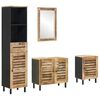 vidaXL Badezimmerschrank-Set 4 Stk. Natur 38 x 33 x 160 cm