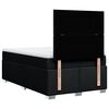 vidaXL Boxspringbett mit Matratze Schwarz 120x190 cm Stoff