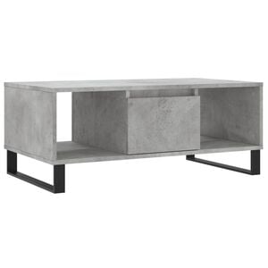 vidaXL Couchtisch Betongrau 90x50x36,5 cm Holzwerkstoff