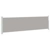 vidaXL Ausziehbare Seitenmarkise 140&times;500 cm Grau