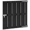 vidaXL Gartentor 100 x 100 cm WPC und Aluminium Schwarz