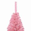 vidaXL K&uuml;nstlicher vorbeleuchteter Weihnachtsbaum Rosa 180 cm PVC